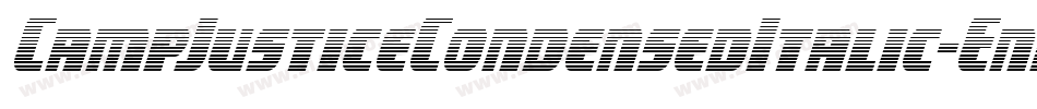 CampJusticeCondensedItalic-Enrn字体转换