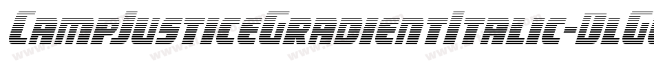 CampJusticeGradientItalic-DlGW字体转换