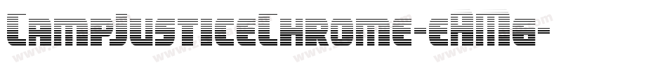 CampJusticeChrome-eAM6字体转换