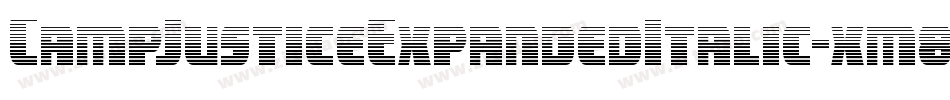 CampJusticeExpandedItalic-xm8K字体转换