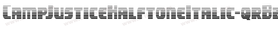 CampJusticeHalftoneItalic-qrB2字体转换