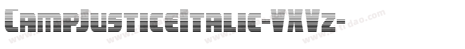CampJusticeItalic-VXVz字体转换