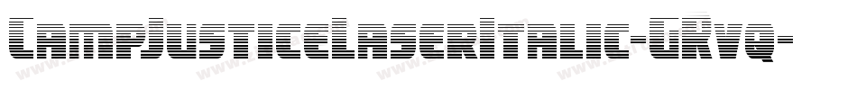 CampJusticeLaserItalic-GRvq字体转换