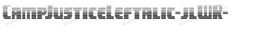 CampJusticeLeftalic-jlWR字体转换