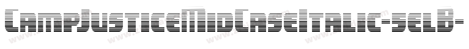 CampJusticeMidCaseItalic-5elB字体转换