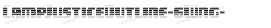 CampJusticeOutline-6Wng字体转换