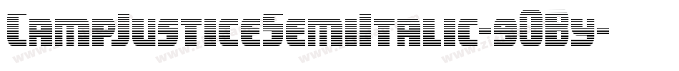 CampJusticeSemiItalic-9OBy字体转换