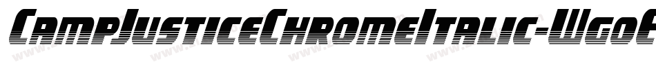 CampJusticeChromeItalic-WgoE字体转换