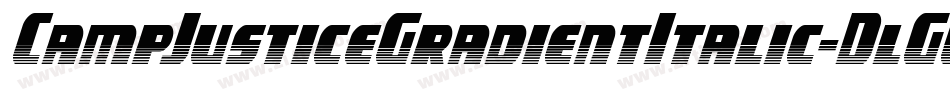 CampJusticeGradientItalic-DlGW字体转换