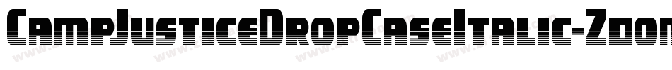CampJusticeDropCaseItalic-Z0om字体转换