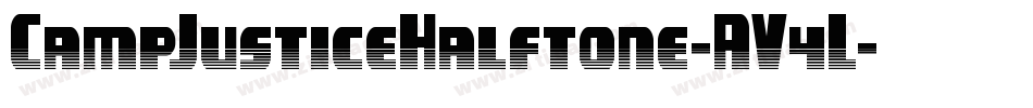 CampJusticeHalftone-AV4L字体转换