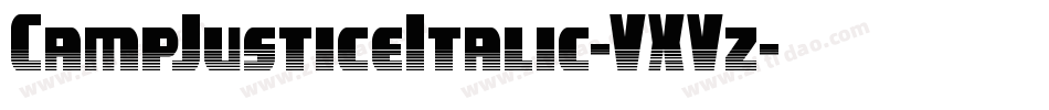CampJusticeItalic-VXVz字体转换