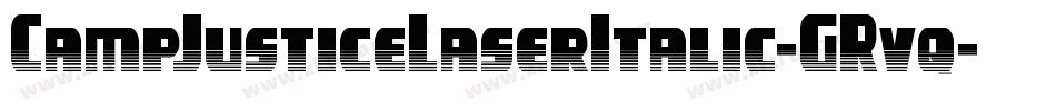 CampJusticeLaserItalic-GRvq字体转换