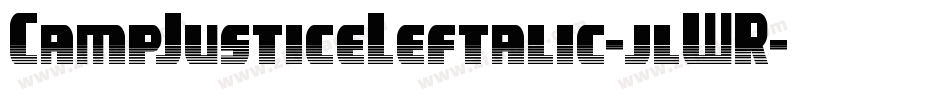 CampJusticeLeftalic-jlWR字体转换