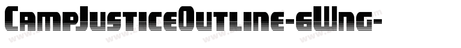 CampJusticeOutline-6Wng字体转换