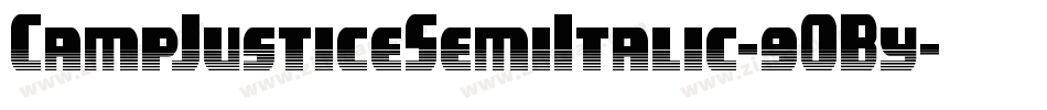 CampJusticeSemiItalic-9OBy字体转换