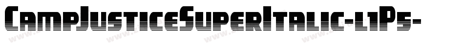 CampJusticeSuperItalic-l1P5字体转换