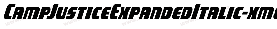 CampJusticeExpandedItalic-xm8K字体转换