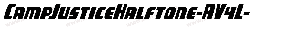 CampJusticeHalftone-AV4L字体转换