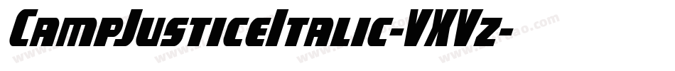 CampJusticeItalic-VXVz字体转换