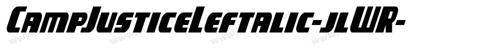 CampJusticeLeftalic-jlWR字体转换