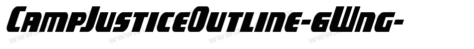 CampJusticeOutline-6Wng字体转换