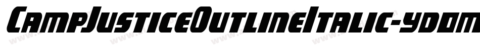 CampJusticeOutlineItalic-yd0m字体转换