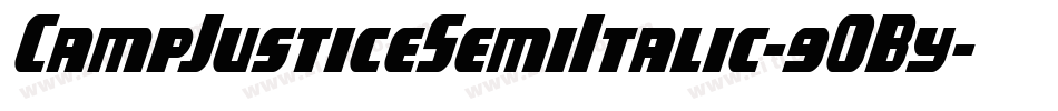 CampJusticeSemiItalic-9OBy字体转换
