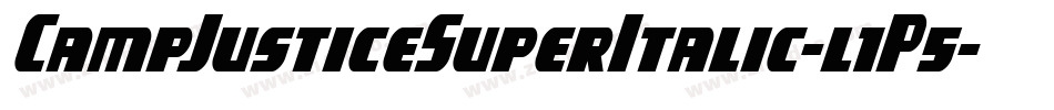 CampJusticeSuperItalic-l1P5字体转换