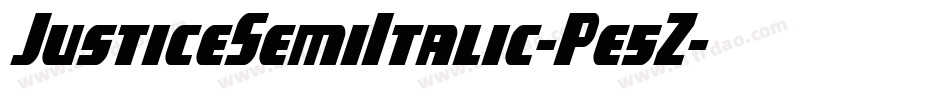 JusticeSemiItalic-Pe5Z字体转换