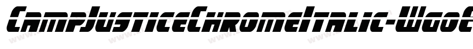 CampJusticeChromeItalic-WgoE字体转换