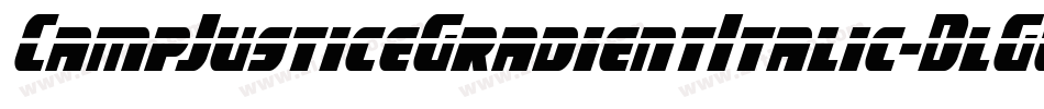CampJusticeGradientItalic-DlGW字体转换
