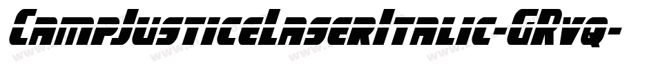 CampJusticeLaserItalic-GRvq字体转换
