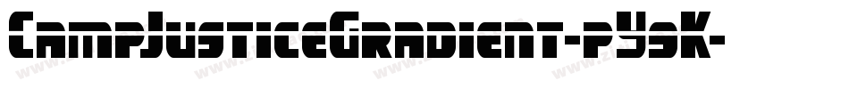 CampJusticeGradient-pY9K字体转换