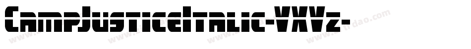 CampJusticeItalic-VXVz字体转换
