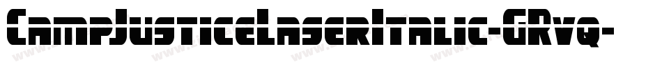 CampJusticeLaserItalic-GRvq字体转换