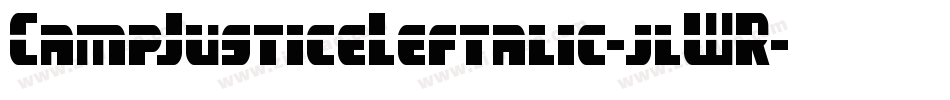 CampJusticeLeftalic-jlWR字体转换