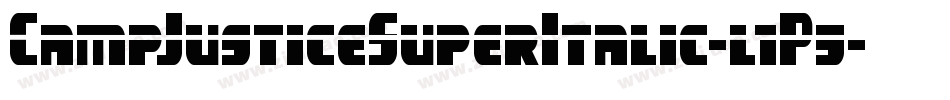 CampJusticeSuperItalic-l1P5字体转换