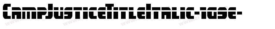 CampJusticeTitleItalic-1g9e字体转换