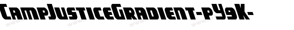 CampJusticeGradient-pY9K字体转换