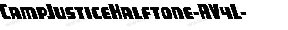 CampJusticeHalftone-AV4L字体转换