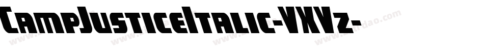 CampJusticeItalic-VXVz字体转换