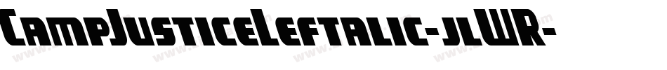 CampJusticeLeftalic-jlWR字体转换
