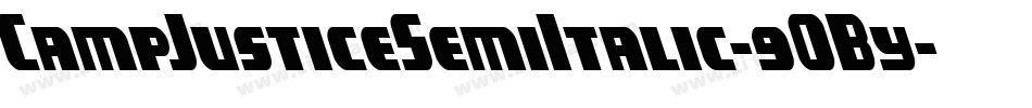 CampJusticeSemiItalic-9OBy字体转换