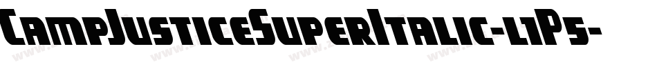 CampJusticeSuperItalic-l1P5字体转换