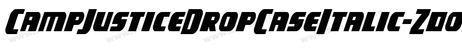 CampJusticeDropCaseItalic-Z0om字体转换