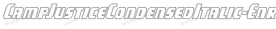 CampJusticeCondensedItalic-Enrn字体转换