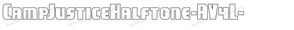 CampJusticeHalftone-AV4L字体转换