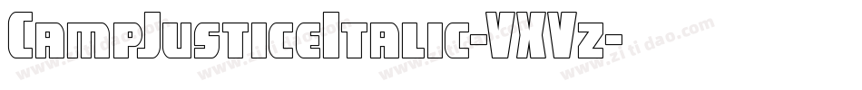 CampJusticeItalic-VXVz字体转换