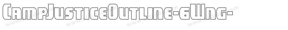 CampJusticeOutline-6Wng字体转换